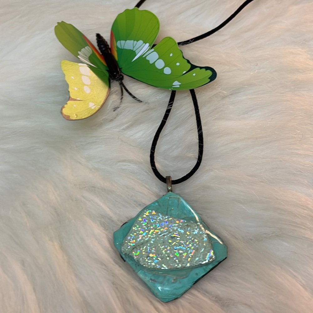 One of a Kind Handmade Unique Boho Necklace - Picture 15 of 16